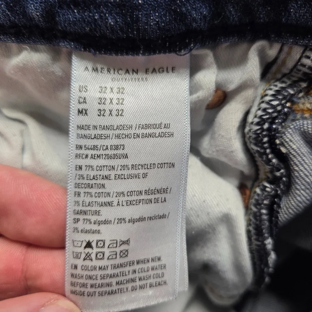 American Eagle Jeans Mens 32X32 Original‎ Bootcut Medium Wash Air Flex Denim